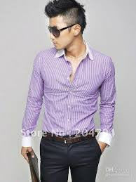 Purple Swag Dress Shirt