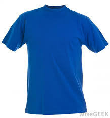 blue t shirt